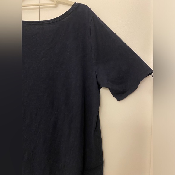 LOFT Vintage Soft Cotton Short Sleeve T Shirt, Navy Blue, size XXL - Picture 6 of 13